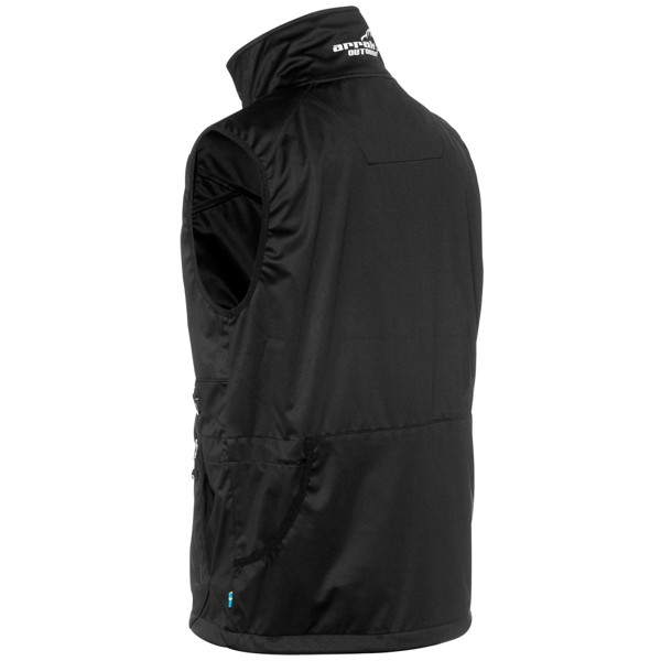 Arrak Outdoor, gilet en softshell "Acadia" noir – Image 2