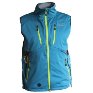 Arrak Outdoor, gilet en softshell "Acadia" pétrole