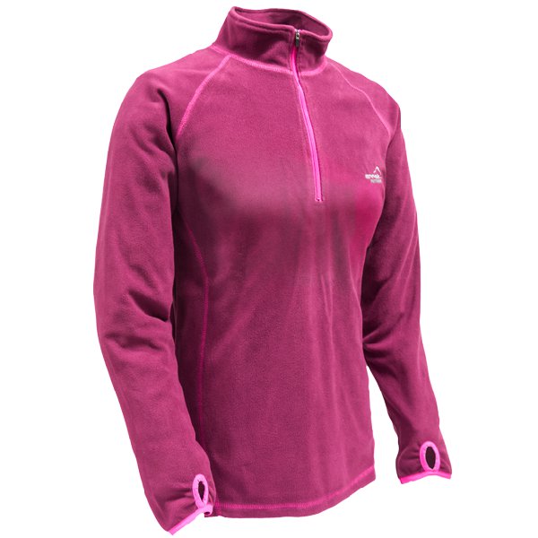 Arrak Outdoor, sweat-shirt polaire pour femmes "Peak Microfleece" fuchsia