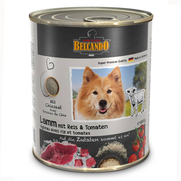 Belcando, boîte Agneau avec riz et tomates
