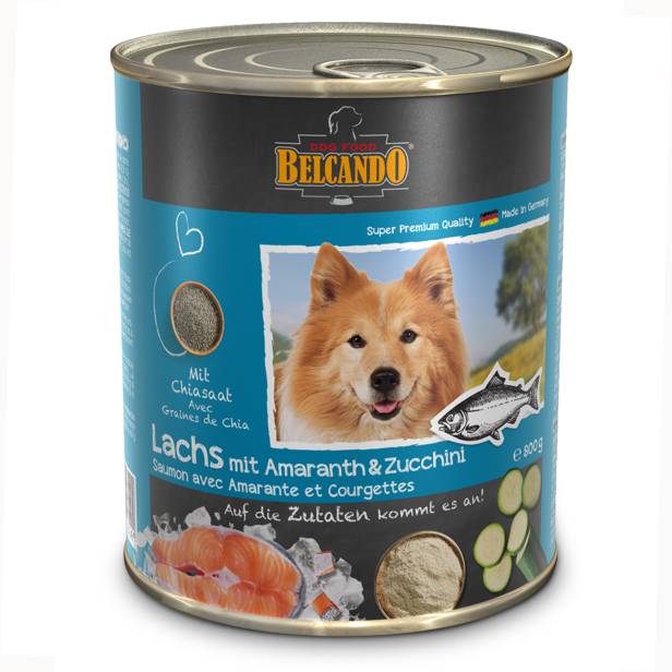 Belcando, boîte Saumon avec amarante et courgettes