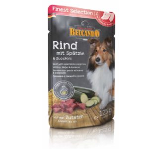 Belcando, sachet Boeuf, Pâtes et Courgettes