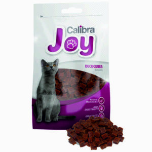 Cubes de viande de canard, pour chats