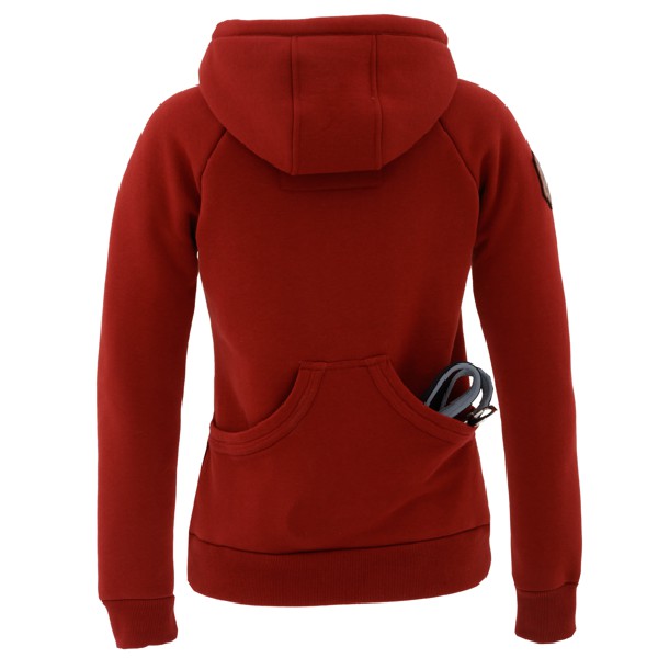 Dogger, Hoodie d'hiver avec doublure peluche, rouge – Image 2