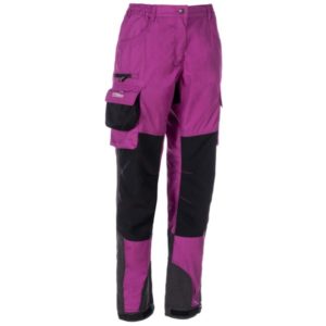 Dogger, pantalon femmes "Xena", noir/violet