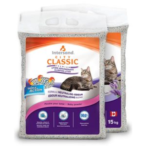 Extrême Classic, litière pr chats parfum lavande ou poudre pour bébés