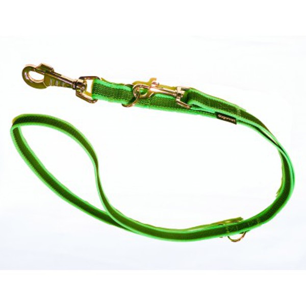 Laisse double antidérapante, vert