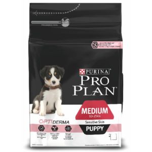 Proplan Dog, Puppy Medium Sensitive Skin (saumon)